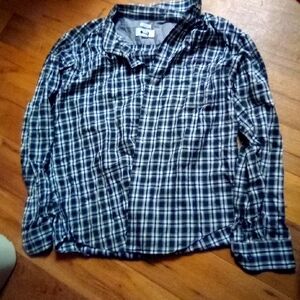 Men's Blue Plaid Shirt